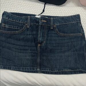 Hollister Dark Blue Denim Skirt